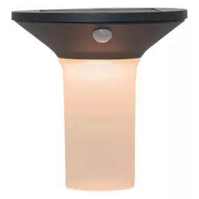 EGLO OUTDOOR 900243 CORBEZZOLA solárne nástenné svietidlo/stĺpik so senzorom LED V160mm 6X0,03W/400lm IP44 grafit, biela