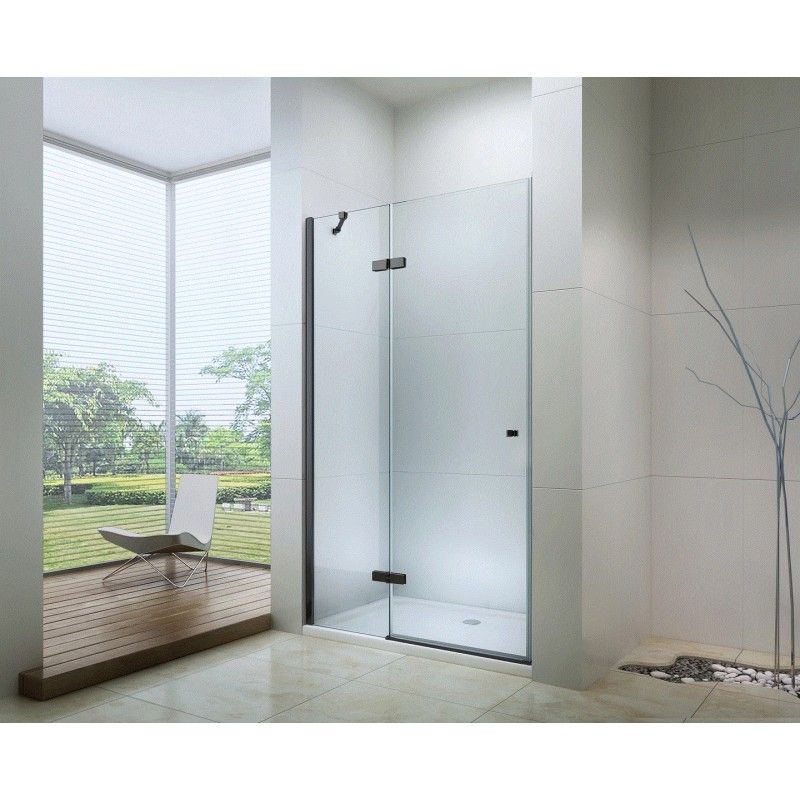 Sprchové dvere maxmax MEXEN ROMA black 100 cm
