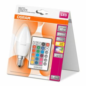 OSRAM LED STAR+ CL B RGBW FR 40 stmívatelné ovladačem 5,5W/827 E14