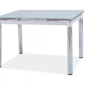 Jedálenský stôl GD-018 (biela + chróm) (pre 4 až 6 osôb)