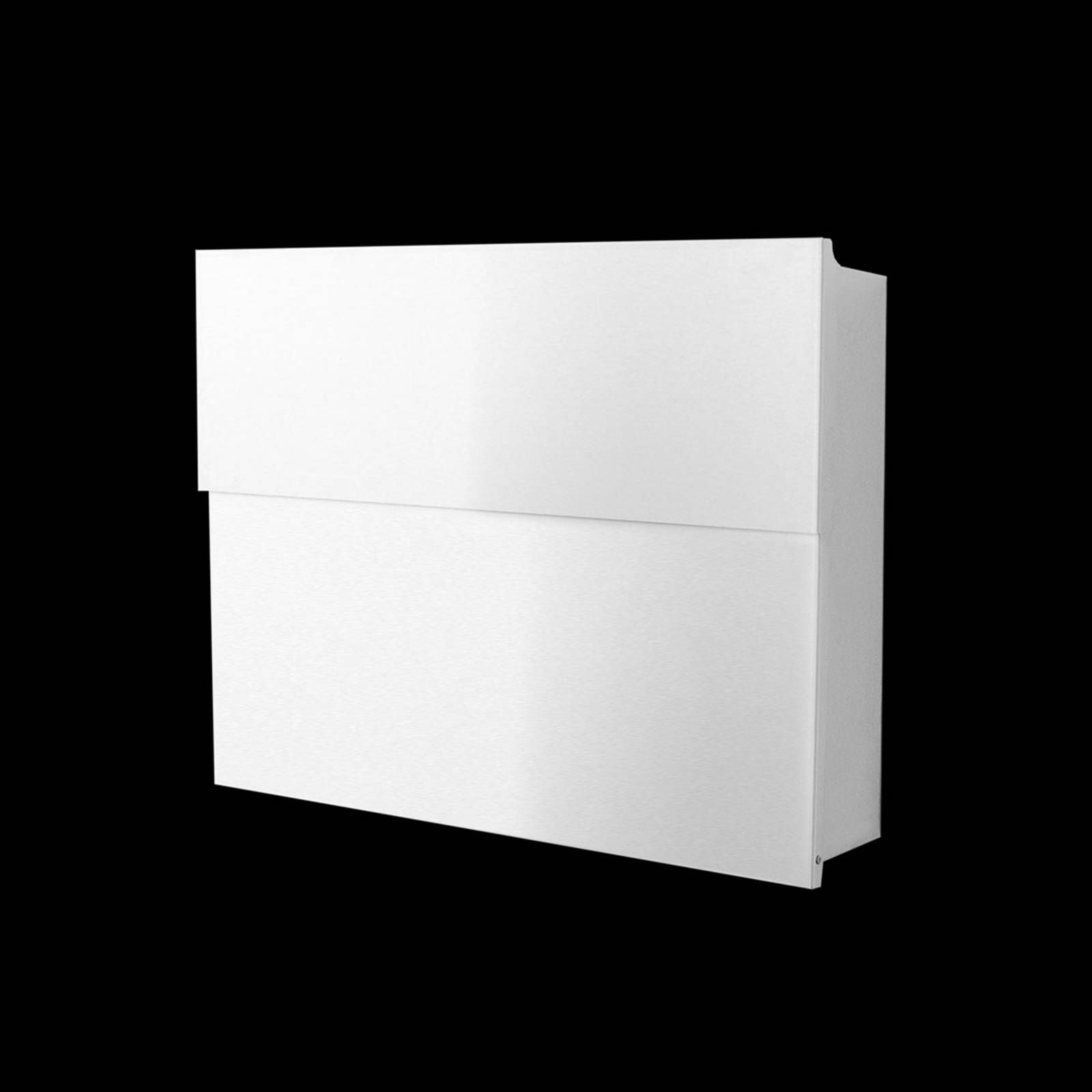 Absolut/ Radius Poštová schránka Letterman XXL II biela, Oceľ potiahnutá práškom, ušľachtilá oceľ, L: 50 cm, K: 43cm
