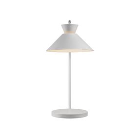 Nordlux Stolová lampa Dial z kovu, biela, Obývacia izba / jedáleň, kov, E27, 40W, K: 51cm