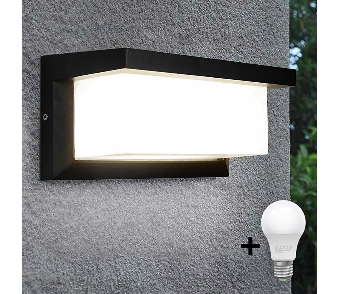 LED Vonkajšie nástenné svietidlo NEELY 1xE27/15W/230V 3000K IP54 čierna