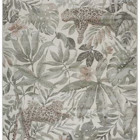 ELLE Decoration koberce AKCIA: 80x150 cm Kusový koberec Botanical 103902 Cream / Green / Copperbrown z kolekcie Elle - 80x150 cm