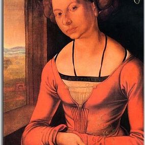 Portrait of a Young F rleger with Her Hair Done Up Obraz zs16571