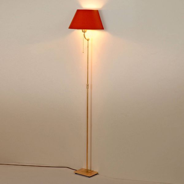 Menzel Living Elegant stojaca lampa červené, Obývacia izba / jedáleň, kov, plast, E27, 60W, L: 30 cm, K: 158cm