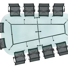 ICF - Stôl UNITABLE TRAPEZOIDAL