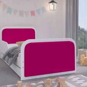 DomTextilu Elegantná detská posteľ 180 x 90 cm pre dievčatá s ružovým čalúnením  Ružová 46912