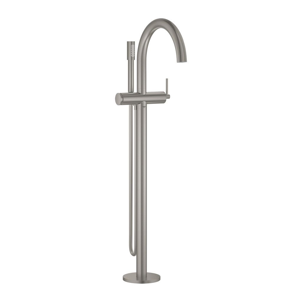 Grohe Atrio - Páková vaňová batéria s montážou do podlahy, supersteel 32653DC3