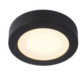 LUCIDE 28116/18/30 BRICE stropné stmievateľné kúpeľňové LED svietidlo 11W Ø17.5cm IP44 čierna