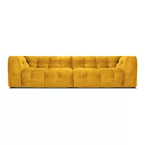 Žltá zamatová pohovka Windsor & Co Sofas Vesta, 280 cm