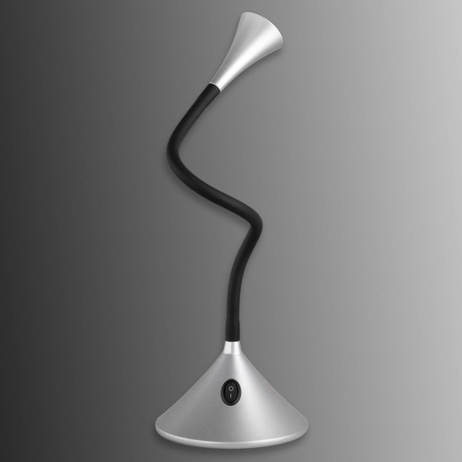 Reality Leuchten Viper – všestranná stolná LED lampa, Pracovňa / Kancelária, plast, 3W, K: 32cm