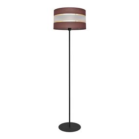 Stojacia lampa HELEN 1xE27/60W/230V hnedá/čierna/zlatá