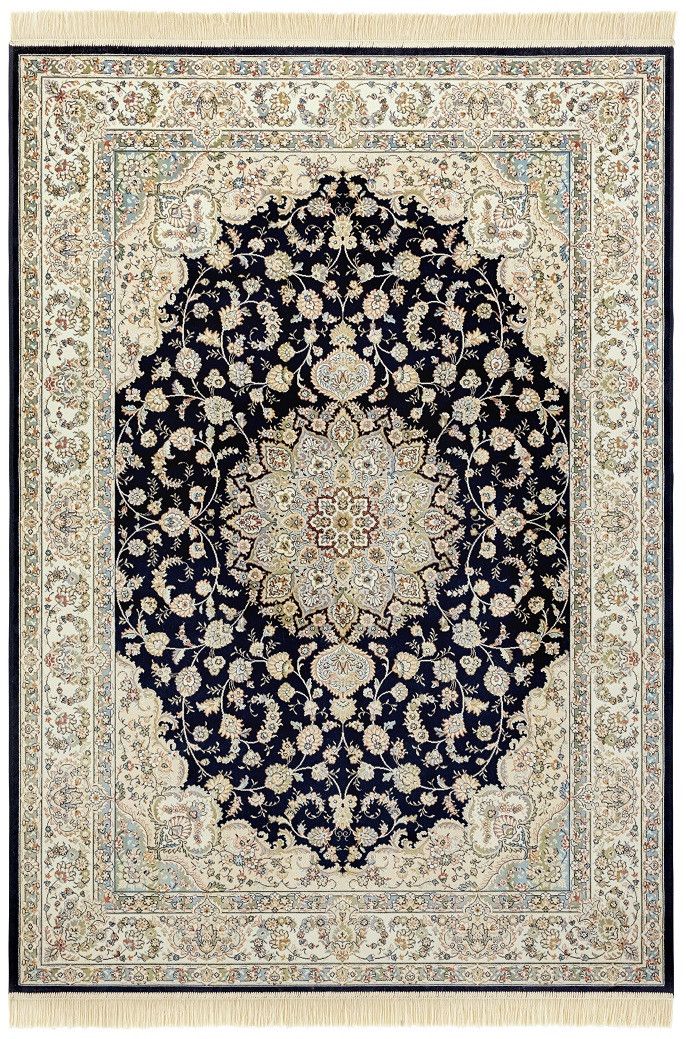 Nouristan - Hanse Home koberce Kusový koberec Naveh 104378 darkblue / Cream - 195x300 cm