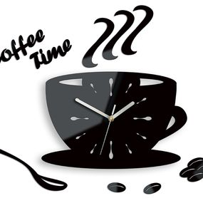 Moderné nástenné hodiny Cup Clock