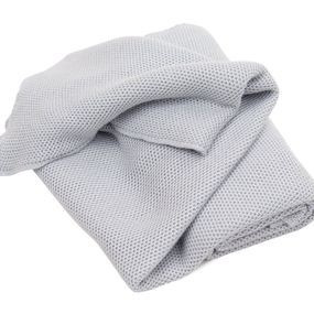 Pletená bambusová deka pre deti - Light grey