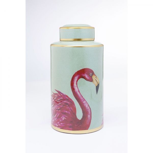 KARE Design Porcelánová dóza Flamingos 39cm