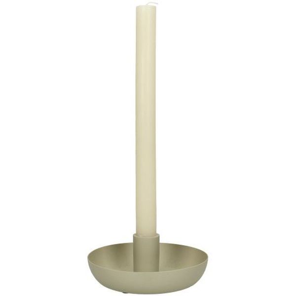 Kovový svietnik Candle Stick, Ivory, Ø13,5 cm