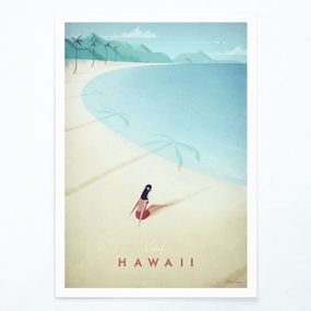 Plagát Travelposter Hawaii, 50 x 70 cm