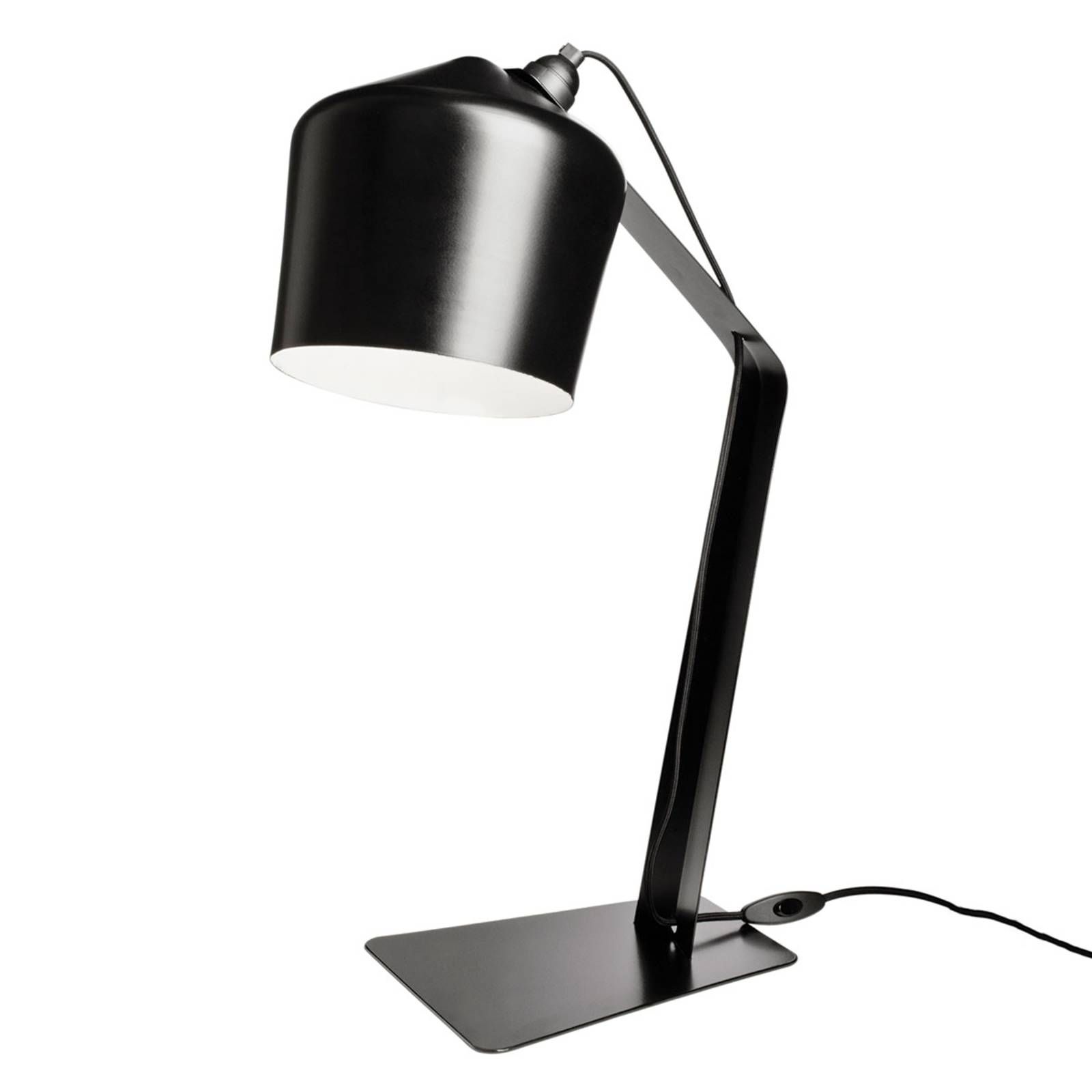 Innolux Pasila dizajnérska stolná lampa čierna, Obývacia izba / jedáleň, hliník, E27, 35W, K: 59cm