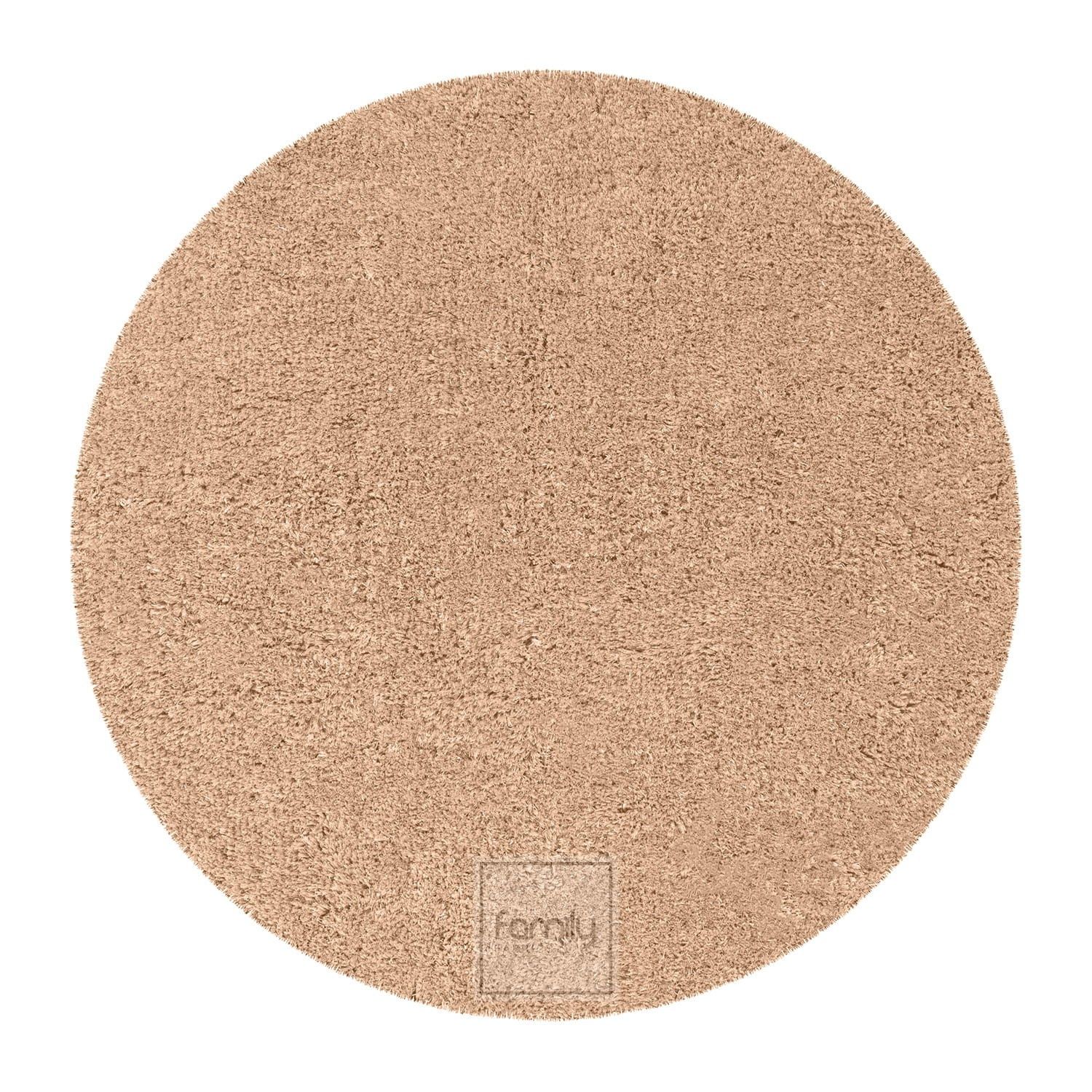DomTextilu Kvalitný okrúhly koberec v univerzálnej béžovej farbe 44375-207886