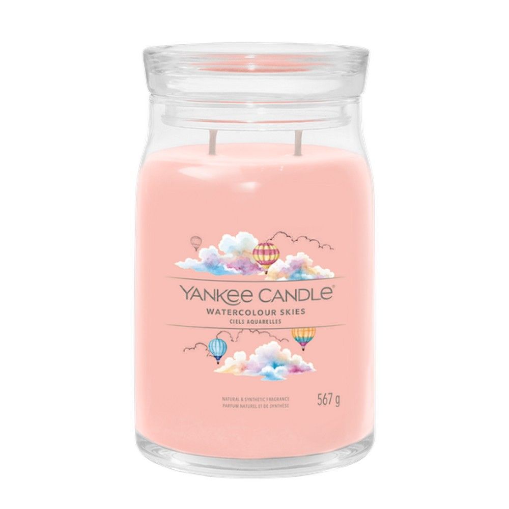 YANKEE CANDLE 1734816E WATERCOLOUR SKIES VELKA SVIECKA SIGNATURE 567G