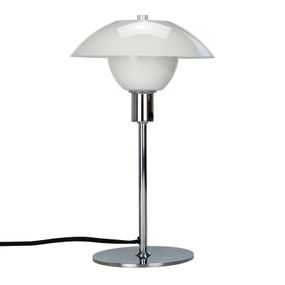 Dyberg Larsen Bergen stolná lampa sklenené Ø 20 cm, Obývacia izba / jedáleň, sklo, kov, E14, 40W, K: 32cm