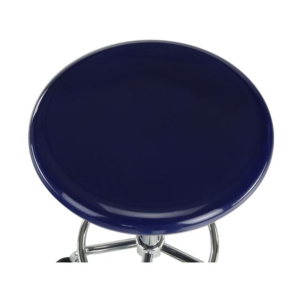 Stolička na kolieskach Mabel 3 New - modrá / chróm