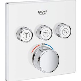 Grohe Grohtherm SmartControl - Termostatická vaňová batéria pod omietku s 3 ventilmi, mesačná biela 29157LS0