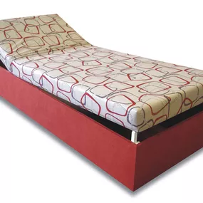 Jednolôžková posteľ (váľanda) 80 cm Darina (Tehlová 41 + Dodo 1008)