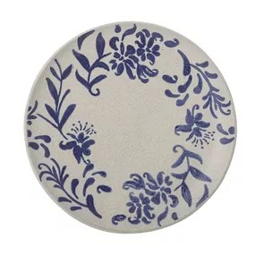 Bloomingville Keramický tanier Petunia Blue 24 cm