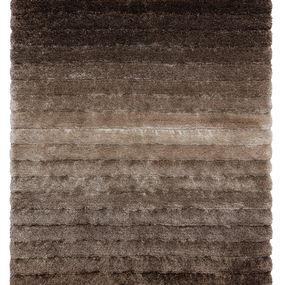 Dywany Łuszczów Kusový koberec Flim 007-B3 Stripes brown - 80x150 cm