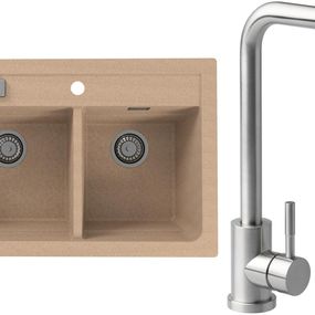 SET A22156 Beige 55 / Brúsená oceľ SETA22156