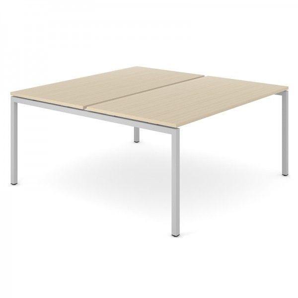 NARBUTAS - Dvojmiestny pracovný stôl NOVA U SLIDE 140x144 cm