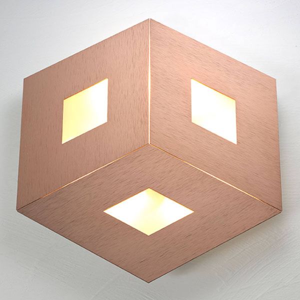 BOPP Bopp Box Comfort stropné LED ružové zlato 45 cm, Obývacia izba / jedáleň, hliník, 13W, K: 4cm