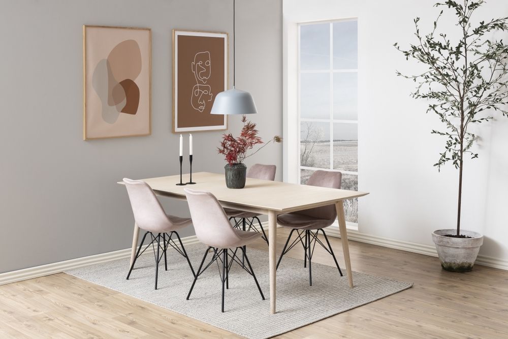 Dizajnová stolička Nasia, svetlo ružová