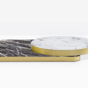PEDRALI - LAMINÁT ABS saténová mosadzná stolová doska - hrúbka 50 mm