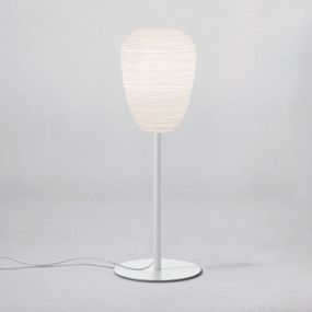 Foscarini Rituals 1 alta stolová lampa, biela, Obývacia izba / jedáleň, sklo ručne fúkané, kov, E27, 57W, K: 79cm