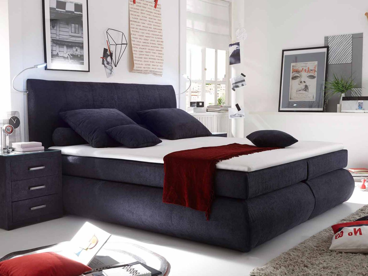 Manželská posteľ Boxspring 180 cm Como (s matracmi)