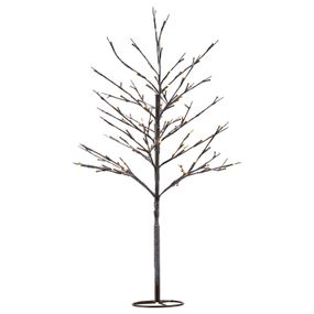 Sirius LED strom Alex v zasneženom vzhľade, výška 210 cm, plast, kov, K: 210cm