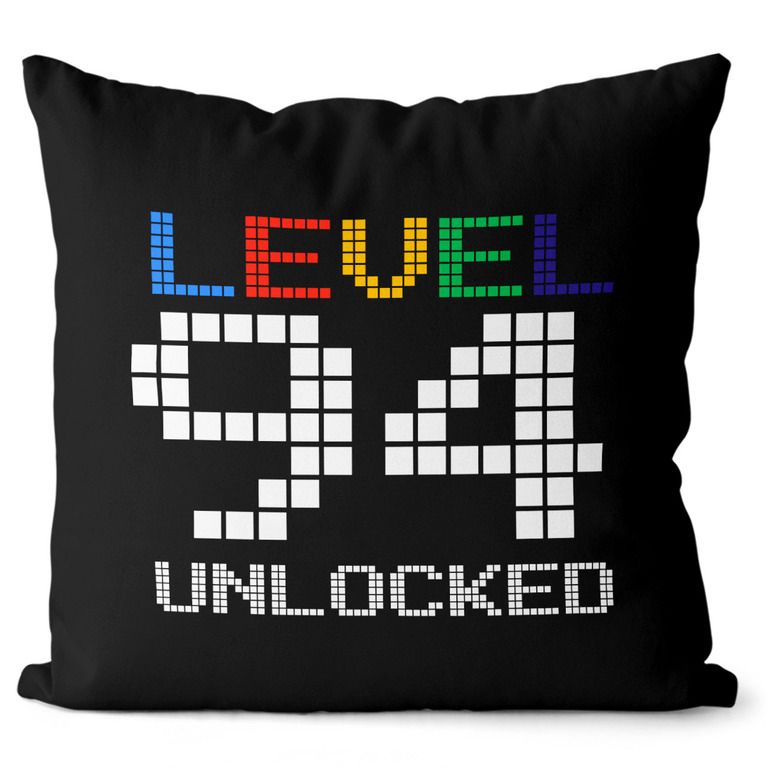 Vankúš Level unlocked (vek: 94, Velikost: 55 x 55 cm)