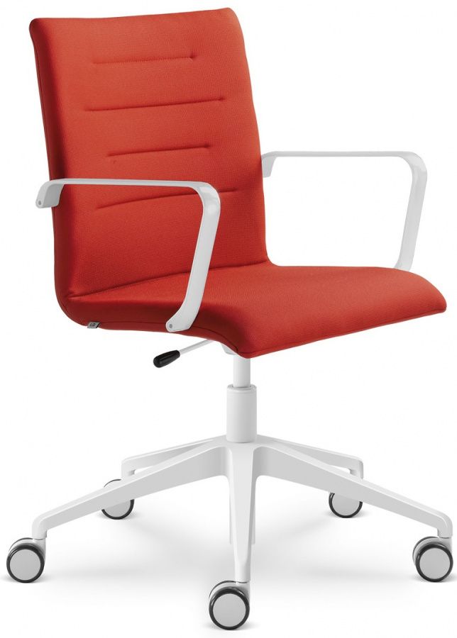 LD SEATING Kancelárska stolička OSLO 227-F80-N0, kríž a područky bílé