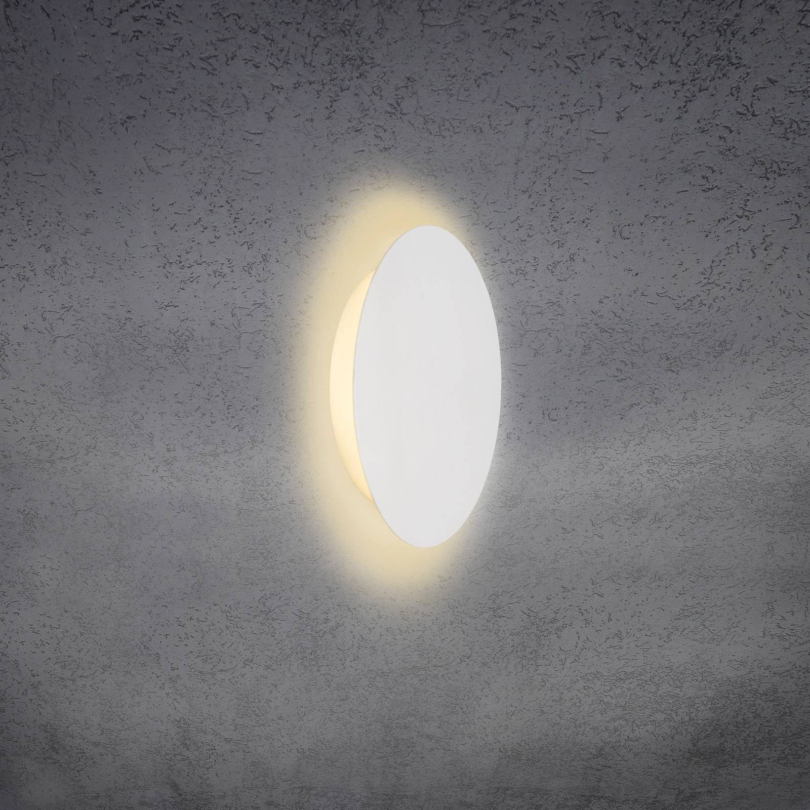 Escale Blade nástenné LED svetlo, biele, Ø 24 cm, Obývacia izba / jedáleň, hliník, 9.6W