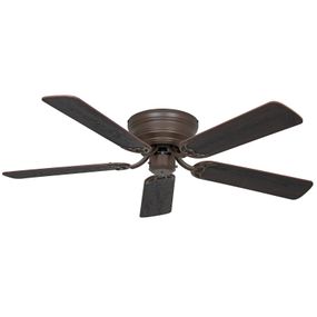 CasaFan Stropný ventilátor Classic Flat III bronz Ø 132 cm, Obývacia izba / jedáleň, kov, drevo, K: 20.9cm