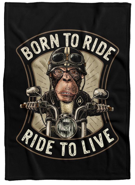 Deka Born to ride (Podšitie baránkom: NE)