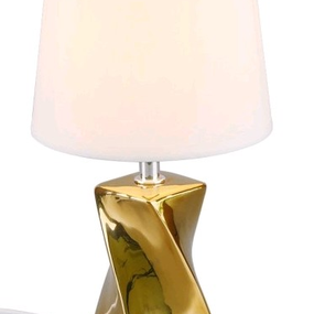 Stolná lampa Abeba, zlatá
