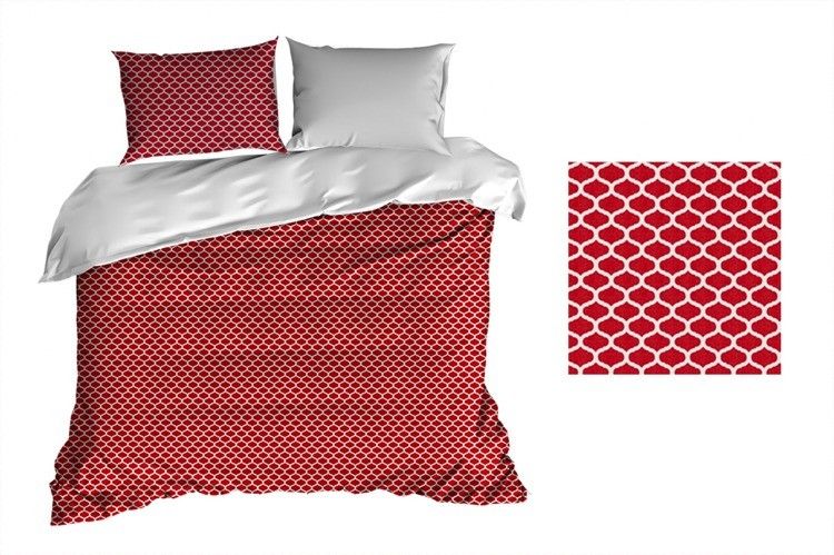 DomTextilu Luxusné obliečky červenej farby z bavlny 70 x 80cm 10405-28611