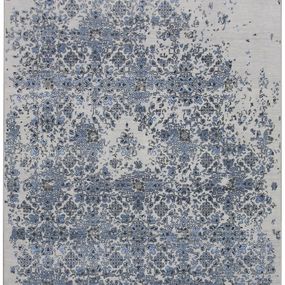 Diamond Carpets koberce Ručne viazaný kusový koberec Diamond DC-JK 3 Silver / blue - 365x457 cm