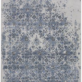 Diamond Carpets koberce Ručne viazaný kusový koberec Diamond DC-JK 3 Silver / blue - 275x365 cm