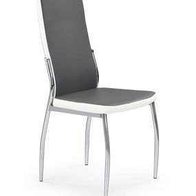 Halmar Jedálenská stolička K210, šedo-biela